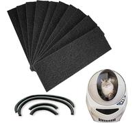 Filtro de carbón de repuesto y 1 tira de sellado de repuesto compatible con Litter Robot 3, MYAYD Filtro de carbón para gatos, filtro con accesorios, absorbe olores, 10 unidades