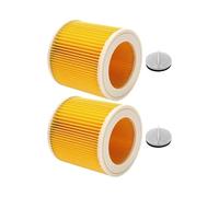 Filtro de cartucho de 2 piezas, compatible con Karcher, aspiradora WD3, compatible con Premium, WD2 WD3 WD1 MV3 MV2 WD 3 P, kit de extensión contra polvo fino
