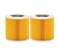 Filtro de cartucho de repuesto para aspiradoras húmedas/secas A2004, A2054 y WD2.250, amarillo, 12,5 x 12 x 12 cm, paquete de 2