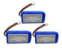 Filtro De Cepillo Lateral Con Batería De Iones De Litio De 14,4 V Y 3500 MAh, Compatible Con El Robot Aspirador ABIR X5, X6, X8 Y R20.(3pcs battery)