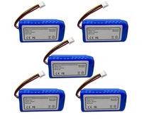 Filtro De Cepillo Lateral Con Batería De Iones De Litio De 14,4 V Y 3500 MAh, Compatible Con El Robot Aspirador ABIR X5, X6, X8 Y R20.(5pcs battery)