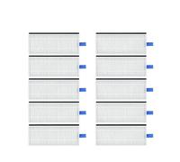Filtro de Cepillo Lateral de rodillo, paño de trapo for fregona for R-owenta Explorer 75 RG7687/RR7687WH, piezas de accesorios de repuesto(10 HEPA)