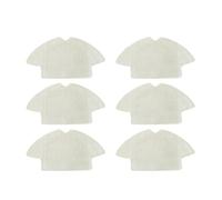 Filtro de cepillo lateral de rodillo, paño de trapo HEPA for fregona Compatible con Tefal Rowenta Explorer 75 RG7687/RR7687WH, piezas de accesorios de repuesto(6 Mop)