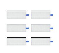 Filtro de cepillo lateral de rodillo, paño de trapo HEPA for fregona Compatible con Tefal Rowenta Explorer 75 RG7687/RR7687WH, piezas de accesorios de repuesto(6 HEPA)