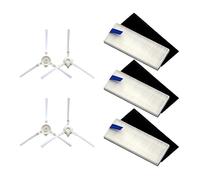 Filtro de cepillo lateral HEPA Compatible con aspiradora robótica Tefal Rowenta Explorer 20 40 50 75 RG7687/RR7687WH Serie Smart Force Sweep X3(014)