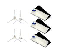 Filtro de Cepillo Lateral HEPA Compatible con aspiradora robótica Tefal Rowenta Explorer 20 40 50 75 RG7687/RR7687WH Serie Smart Force Sweep X3 (Color : 014)