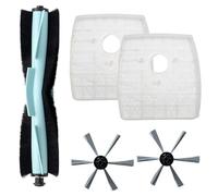 Filtro de cepillo lateral principal, central para cepillos de borde, filtros HEPA, accesorios para robot aspirador, compatible con Silvercrest M690 para wap W310