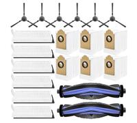Filtro de cepillo principal, bolsa for polvo, paño de fregona, cepillos laterales, Compatible con Lefant, M3 Max/M3L M3, piezas de aspiradora(20pcs)