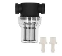 Filtro de Cerveza, Filtro de Cerveza en Línea para Cervecería Casera, Filtro de Agua y Cerveza de Malla 80, Filtro de Cerveza con Manguera de 12mm, Filtro de Cerveza en Línea para
