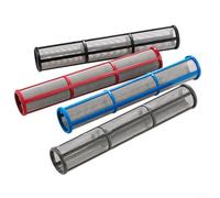 Filtro de colector de bomba para G-contractor Ii Airless Paint Sprayer, colador de malla de acero inoxidable para revestimientos de látex y esmalte, malla gris 30, longitud de 180 mm (azul)