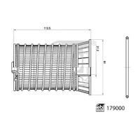 Filtro de combustible Cartucho filtrante 179000 FEBI BILSTEIN para PEUGEOT OPEL