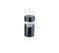 Filtro de combustible Cartucho filtrante 24.264.00 UFI