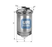 UFI Filters Filtro combustible para HONDA: Civic, Accord (Ref: 24.435.00)