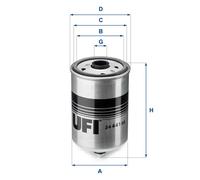 UFI Filters Filtro combustible para VOLVO: S80, S60, V70, XC 90, XC 70 (Ref: 24.441.00)