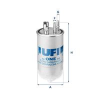 UFi Filtro de combustible 24.ONE.03 Cartucho filtrante para Opel Meriva