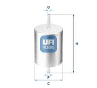 Filtro de combustible Cartucho filtrante 31.817.00 UFI para FORD MONDEO III