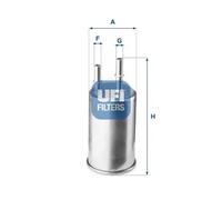 Filtro de combustible Cartucho filtrante 31.918.03 UFI para VOLVO V60 I S60 II