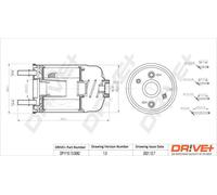 Filtro de combustible Cartucho filtrante DP1110.13.0082 Drve+ para RENAULT