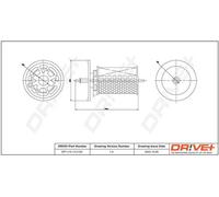 Filtro de combustible Cartucho filtrante DP1110.13.0155 Drve+ para FIAT CITROËN