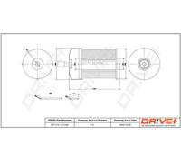Filtro de combustible Cartucho filtrante DP1110.13.0156 Drve+ para DACIA NISSAN