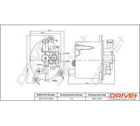 Filtro de combustible Cartucho filtrante DP1110.13.0304 Drve+ para PEUGEOT FORD
