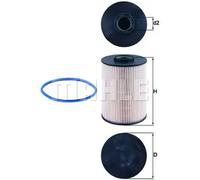Filtro de combustible Cartucho filtrante KX 211D KNECHT para PEUGEOT CITROËN