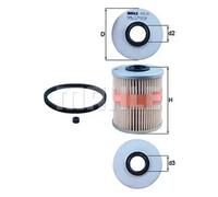 Filtro de combustible Cartucho filtrante KX 218D MAHLE para RENAULT NISSAN OPEL