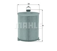 Filtro de combustible Cartucho filtrante KX 245/4D KNECHT para TOYOTA YARIS