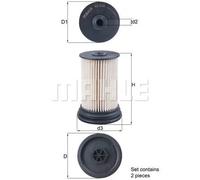 Filtro de combustible Cartucho filtrante KX 516/S KNECHT para OPEL CHEVROLET