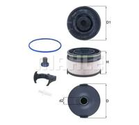 Filtro de combustible Cartucho filtrante KX 533KIT KNECHT para MERCEDES-BENZ CLS