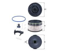 Filtro de combustible Cartucho filtrante KX 533KIT KNECHT para MERCEDES-BENZ CLS