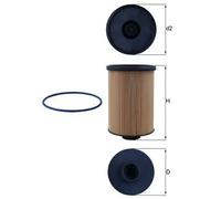 Filtro de combustible Cartucho filtrante KX 659D MAHLE