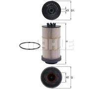 Filtro de combustible Cartucho filtrante KX 80/1D KNECHT para MERCEDES-BENZ MAZ
