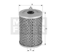 Filtro de combustible Cartucho filtrante P 1018/1 MANN-FILTER