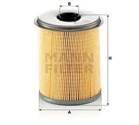 Filtro de combustible Cartucho filtrante P 735 x MANN-FILTER para RENAULT CLIO I