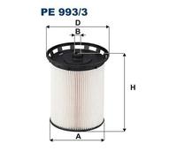 Filtro de combustible Cartucho filtrante PE 993/3 FILTRON para AUDI BENTLEY VW