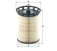 Filtro de combustible Cartucho filtrante PU 10 010 z MANN-FILTER para AUDI VW