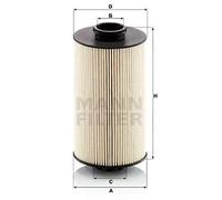 Filtro de combustible Cartucho filtrante PU 10 029 z MANN-FILTER para MAN TGS I