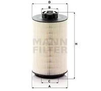 Filtro de combustible Cartucho filtrante PU 1058/1 x MANN-FILTER para VOLVO