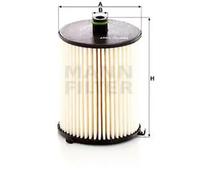 Filtro de combustible Cartucho filtrante PU 7007 z MANN-FILTER para TOYOTA YARIS