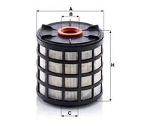 Filtro de combustible Cartucho filtrante PU 7010 z MANN-FILTER para PEUGEOT FORD