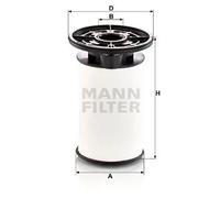 Filtro de combustible Cartucho filtrante PU 7014 z MANN-FILTER para FIAT OPEL