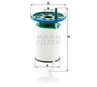 MANN-FILTER Filtro de combustible PU 7015 – Cartucho filtrante