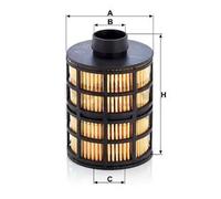 Filtro de combustible Cartucho filtrante PU 723 x MANN-FILTER para SUZUKI FIAT