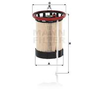 Filtro combustible MANN-FILTER PU 8014