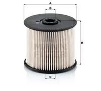 Filtro de combustible Cartucho filtrante PU 830 x MANN-FILTER para CITROËN FIAT