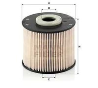 Filtro de combustible Cartucho filtrante PU 927 x MANN-FILTER para CITROËN FORD