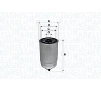 Filtro de combustible con sensor de agua 153071760102 MAGNETI MARELLI para JEEP