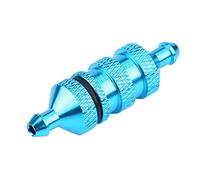 Filtro de combustible de aceite RC Filtro de combustible de aleación de aluminio de alto rendimiento para coches modelo RC a escala 1/8 1/10 Piezas de mejora Oro Púrpura 36 mm (Azul)