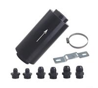 Filtro de combustible en línea con junta tórica de goma a prueba de fugas y elemento de acero inoxidable, construcción de aleación de aluminio, captura partículas tan pequeñas como 100 micras para